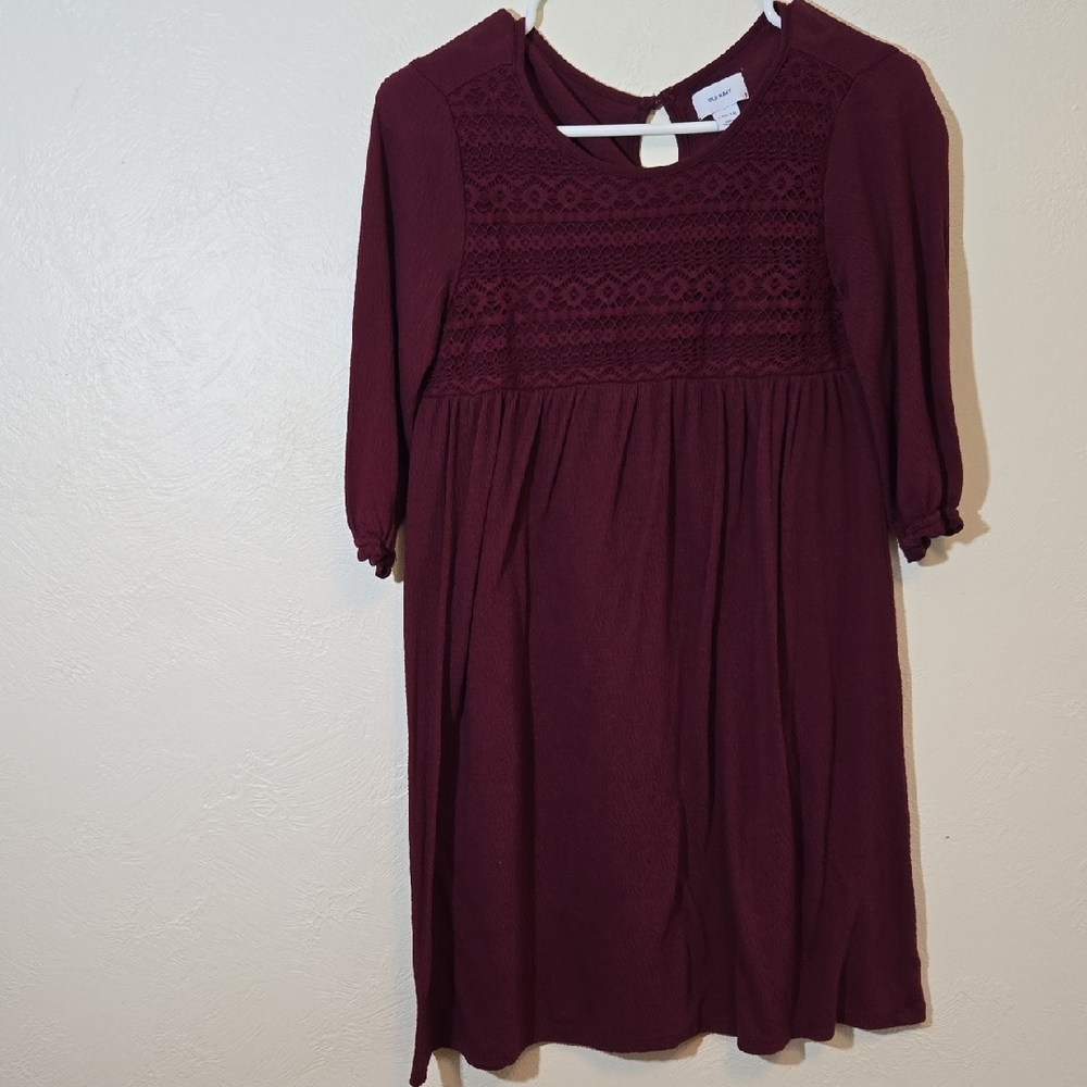 Old Navy Maroon Kids Dress